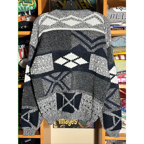 Vintage 90s Michael Gerald Acrylic Knit Sweater - Picture 2 of 3